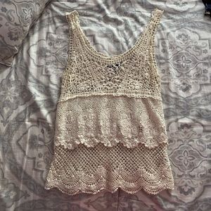 AMERICAN EAGLE CROCHET TOP